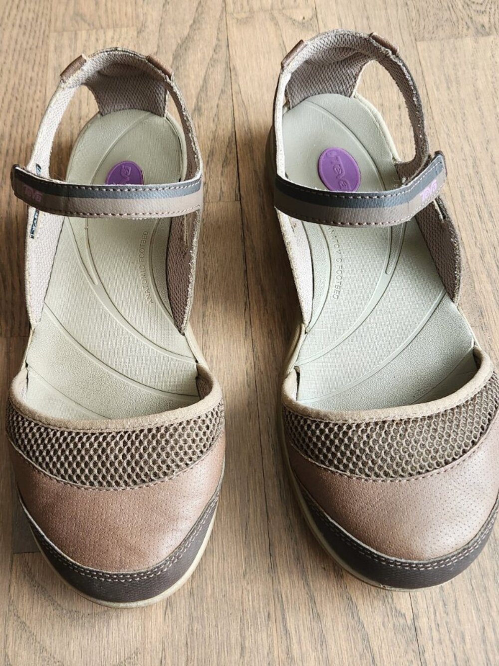 Teva Women's Pasas Mary Jane Shoes, Style # 1000057, Light Brown, 8 Medium - Picture 3 of 7